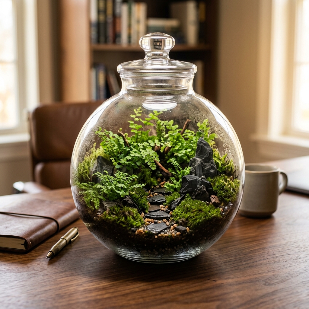 Embellishing with stones and moss